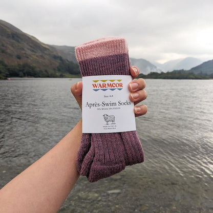 British Wool Socks - Lilac and Pale Pink