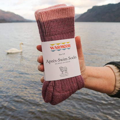 British Wool Socks - Lilac and Pale Pink